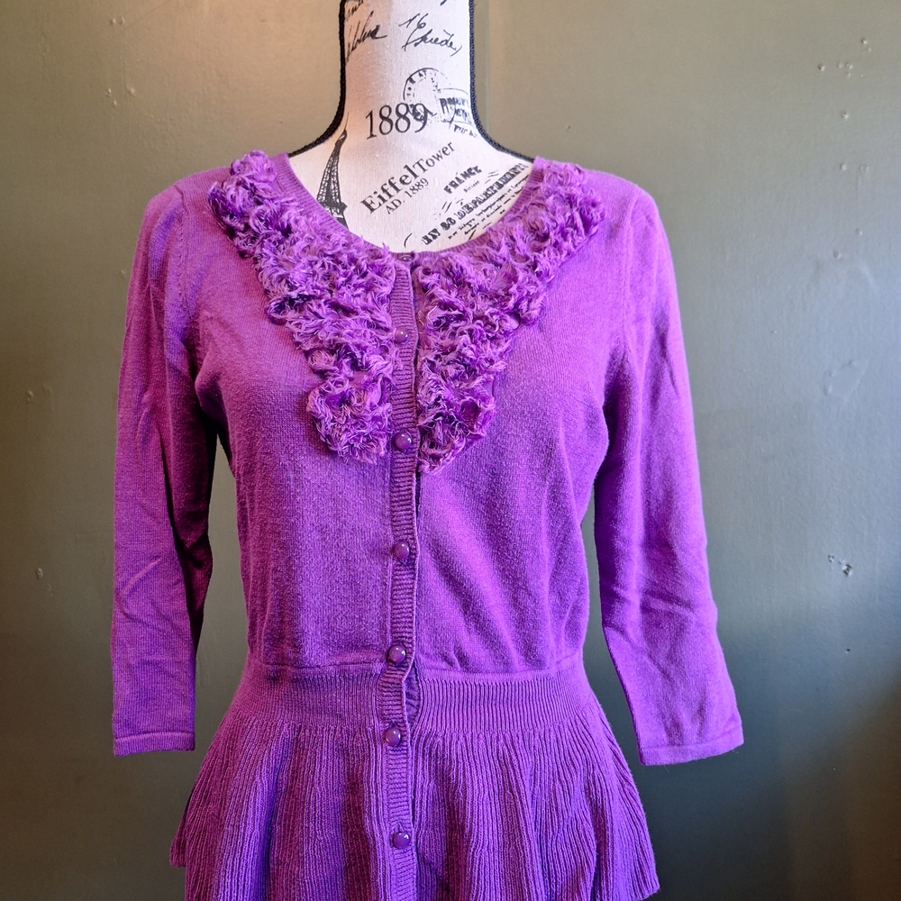 Elle Vibrant Purple Knitwear - Picture 7 of 7
